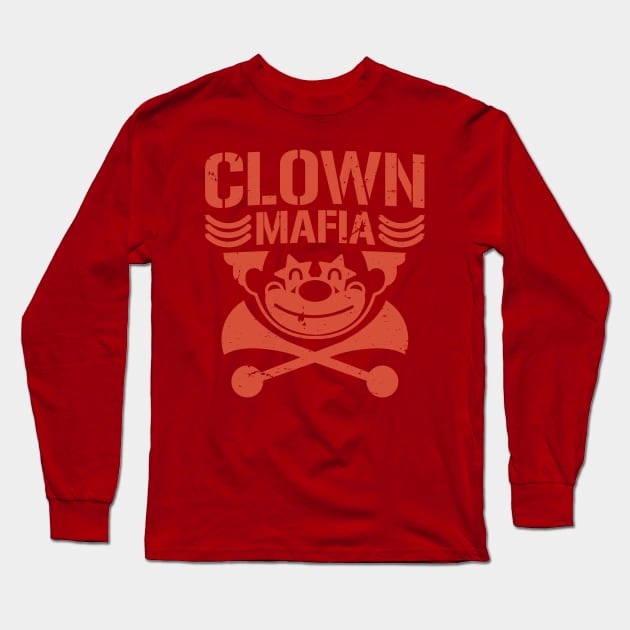 Clown Mafia (SA red) Long Sleeve T-Shirt by JMDCO